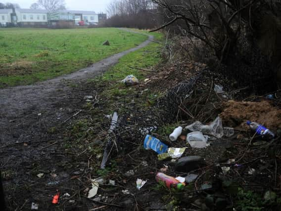 Fly-tipping in Sheffield.