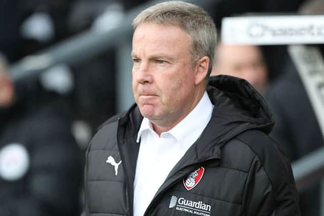 Boss Kenny Jackett watches proceedings