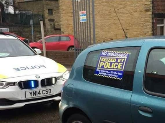 A car seized by police