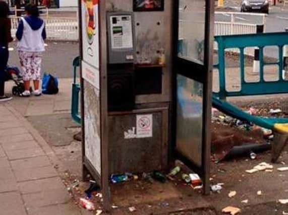 Litter in Page Hall, Sheffield