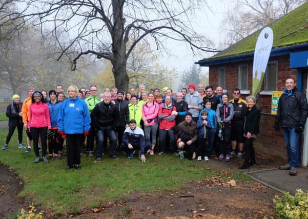 Taking part in the Parkrun in Doncaster