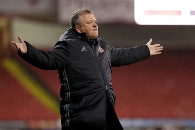 Chris Wilder was frustrated by his team's failure to beat Charlton Athletic last weekend. Pic Jamie Tyerman/Sportimage