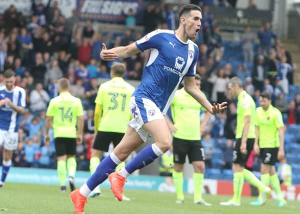 Chesterfield FC v Northampton, Conor Wilkinson scores his second