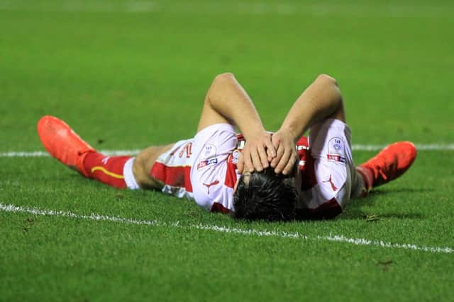 Joe Newell contemplates that 81st-minute miss