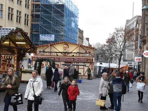 Sheffield Christmas market.