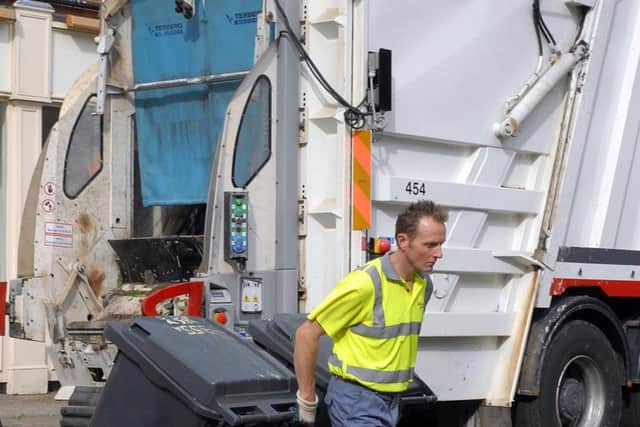 A Veolia worker on shift in Sheffield