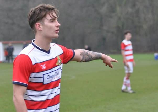 Mitchell Lund played his first game since August yesterday in a friendly with Scunthorpe United. Picture: Phil Ryan