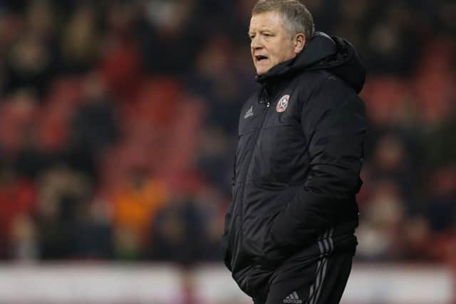 Chris Wilder says his team will bounce back: Simon Bellis/Sportimage