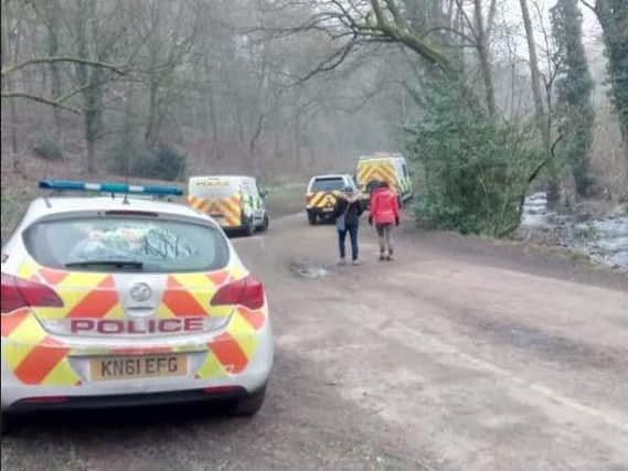 Police officers in Bingham Park