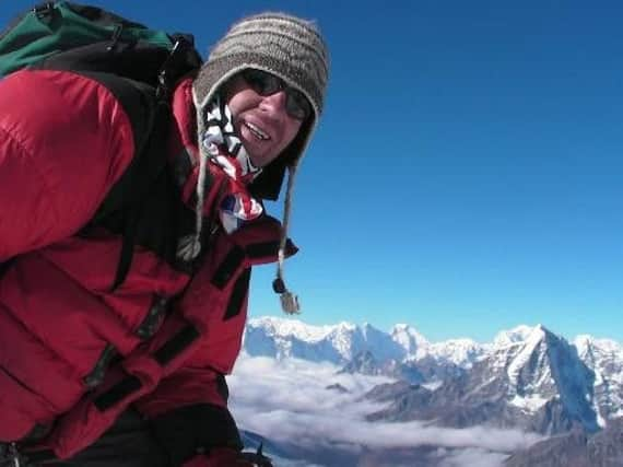 Ian Toothill on a previous climb. Picture: Twitter