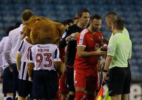 Picture by Gareth Williams/AHPIX.com. Football, Sky Bet League One; 
Millwall v Chesterfield; 21/02/2017 KO 7.45pm;  
The New Den;
copyright picture;Howard Roe/AHPIX.com
Ian Evatt leads the Chesterfield side at Millwall