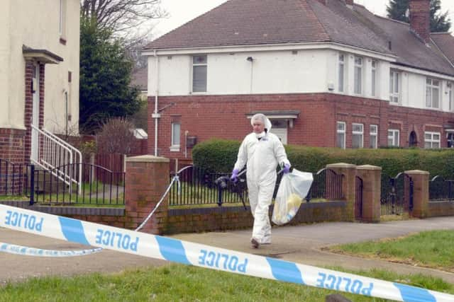 Butterthwaite Road was cordoned off by the police