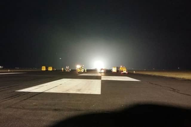 Runway resurfacting at Doncaster Sheffield Airport