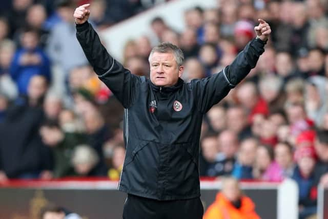 Chris Wilder has praised his team's character  Pic David Klein/Sportimage