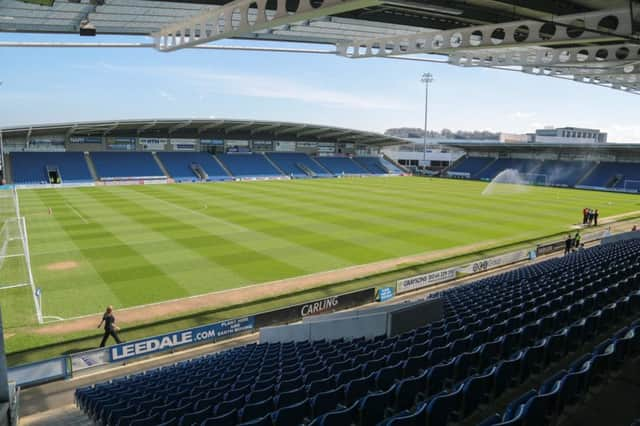 Chesterfield vs Crewe - ProAct stadium - Pic By James Williamson