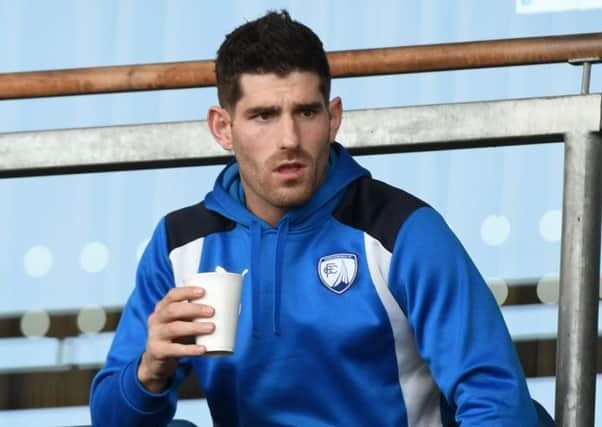 Picture Andrew Roe/AHPIX LTD, Football, EFL Sky Bet League One, Chesterfield Town v Rochdale, Proact Stadium, 25/03/17, K.O 3pm

Chesterfield's Ched Evans in the stand

Andrew Roe>>>>>>>07826527594