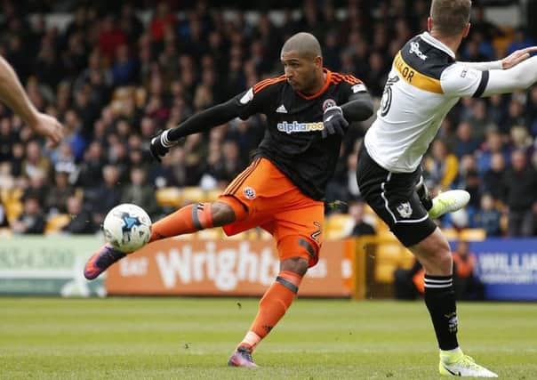 Leon Clarke scores the second against Port Vale. Simon Bellis/Sportimage