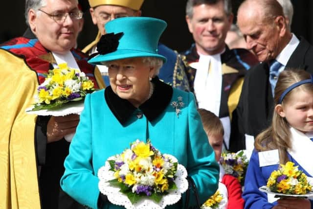 The Queen and Prince Philip during a visit to Sheffield in 2015.