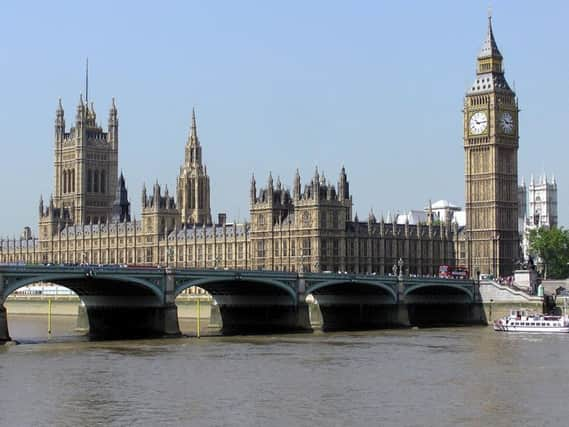 Police have arrested a man outside Parliament