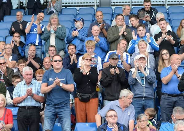 Picture by Howard Roe/AHPIX.com;Football;
Chesterfield Town v Doncaster Rovers  
29/7/2017 KO 3.00pm; ;Proact Stadium
copyright picture;Howard Roe;07973 739229

Chesterfield's   fans