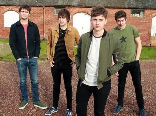 The Sherlocks at the iconic Rockfield Studios in Monmouth, Wales. Photo: Glenn Ashley.