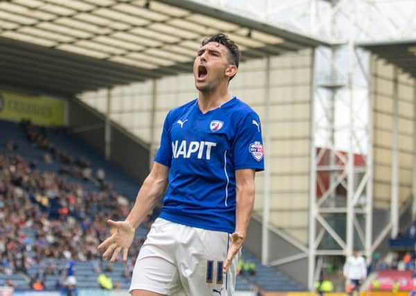 Preston North End vs Chesterfield - Gary Roberts lets out his frustration - Pic By James Williamson