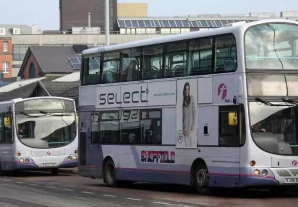 First buses.