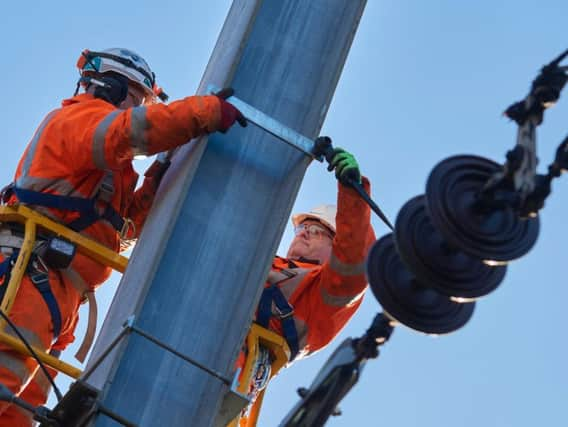 Work has been taking place on the East Coast Main Line.