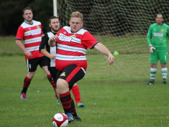 Doncaster Rovers' supporters took on Grimsby fans in the game.