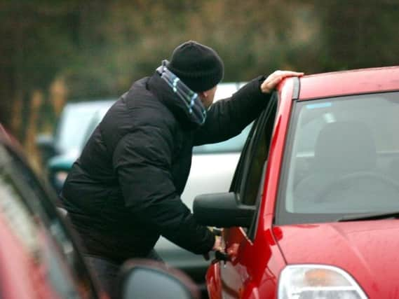 Cars were targeted near Hillsborough football stadium earlier this week