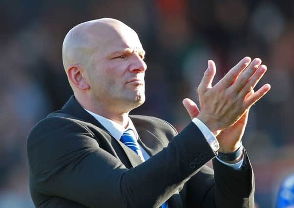 Picture by Gareth Williams/AHPIX.com; Football; Sky Bet League Two; Luton Town v Chesterfield; 23/09/2017 KO 15.00; Kenilworth Road; copyright picture; Howard Roe/AHPIX.com; Guy Branston applauds the travelling Spireites