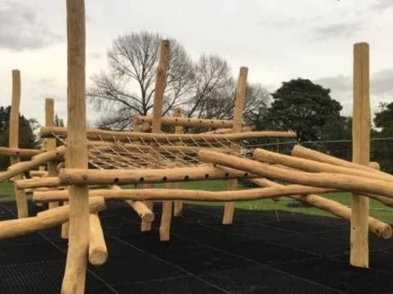 The new play area at Sandall Park.