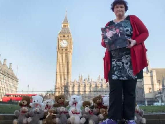 Claire pictured outside Parliament in 2016. Picture: Stefan Rousseau/PA Wire