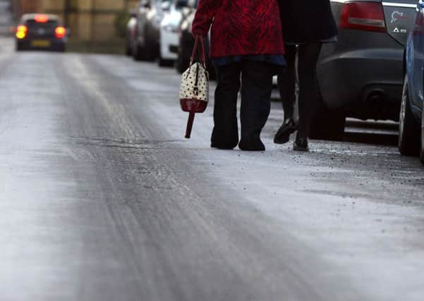 Icy road conditions are on their way.