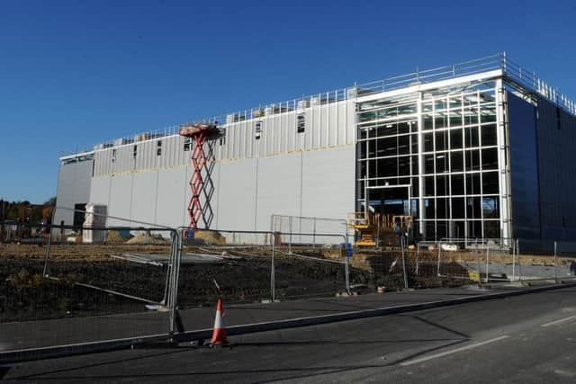 The McLaren factory being built.