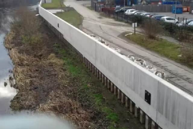 Lower Don Valley flood defences scheme.