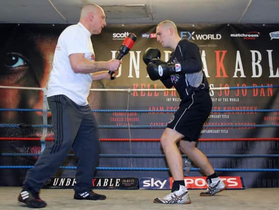 Adam Etches training with Andy Marlow