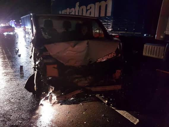 Aftermath of M1 crash