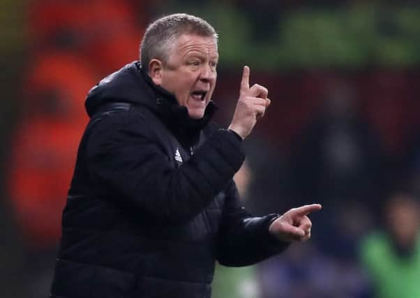 Sheffield United boiss Chris Wilder