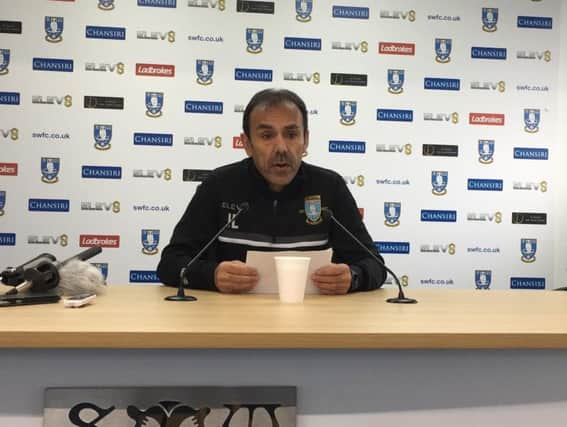 Sheffield Wednesday boss Jos Luhukay