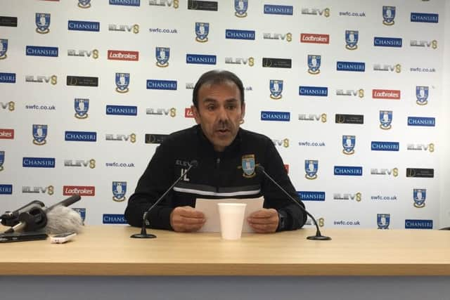 Sheffield Wednesday boss Jos Luhukay