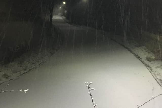 Icy Sheffield road