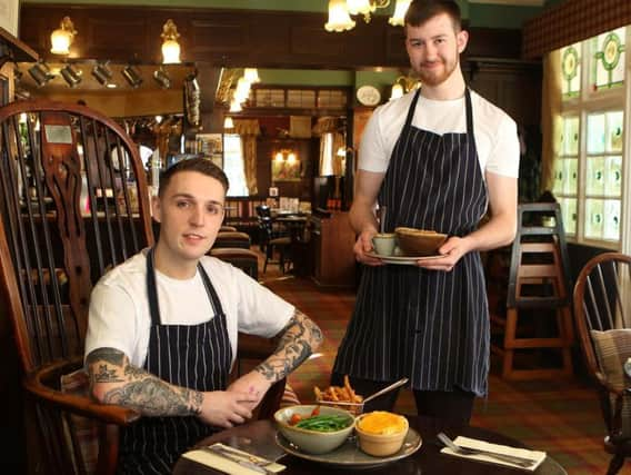 Chef Jack Goodison with sous chef Dom Ellis