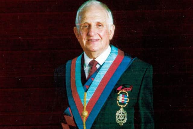 Edward Patnick in his masonic regalia