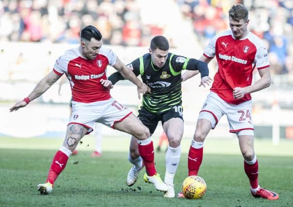 Tommy Rowe in action against Rotherham United last weekend