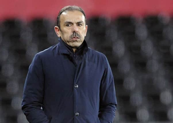 Owls Manager Jos Luhukay on the touchline.....Pic Steve Ellis