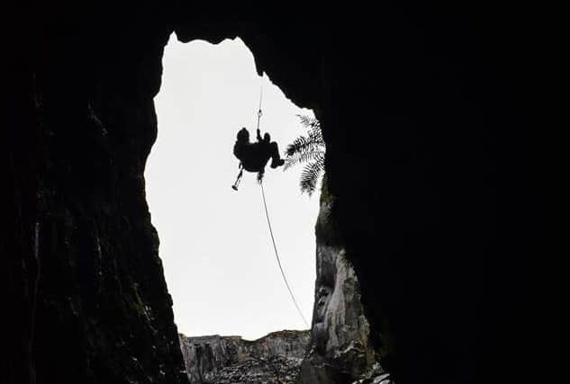 Crevasse rescue training