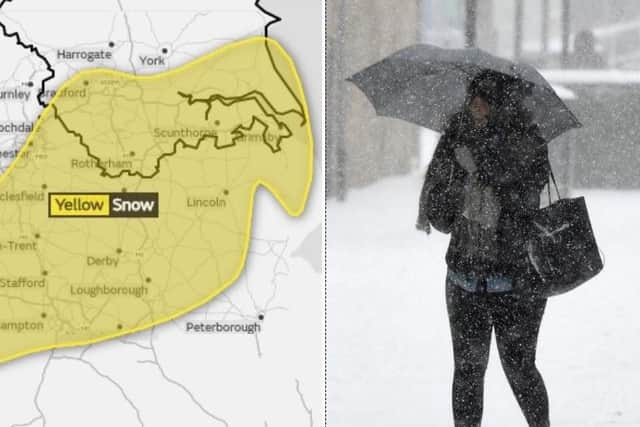 A Yellow Warning for snow has been issued