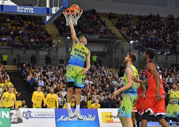 Mike Tuck lays up
Sheffield Sharks v Leicester Raiders. Pic: Andy Chubb