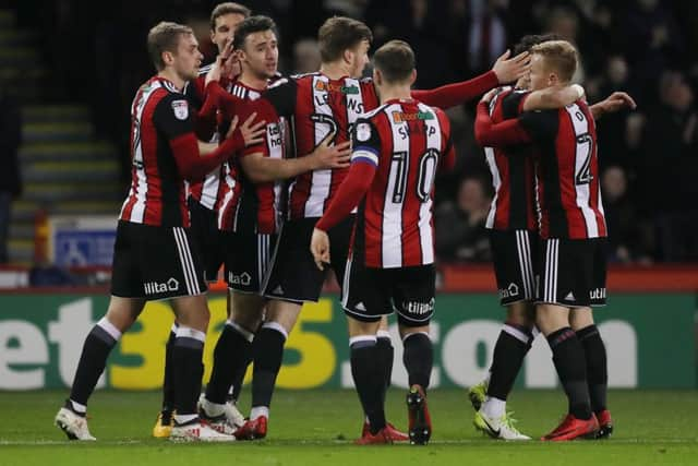 Enda Stevens scored his first Sheffield United goal on Tuesday: Simon Bellis/Sportimage